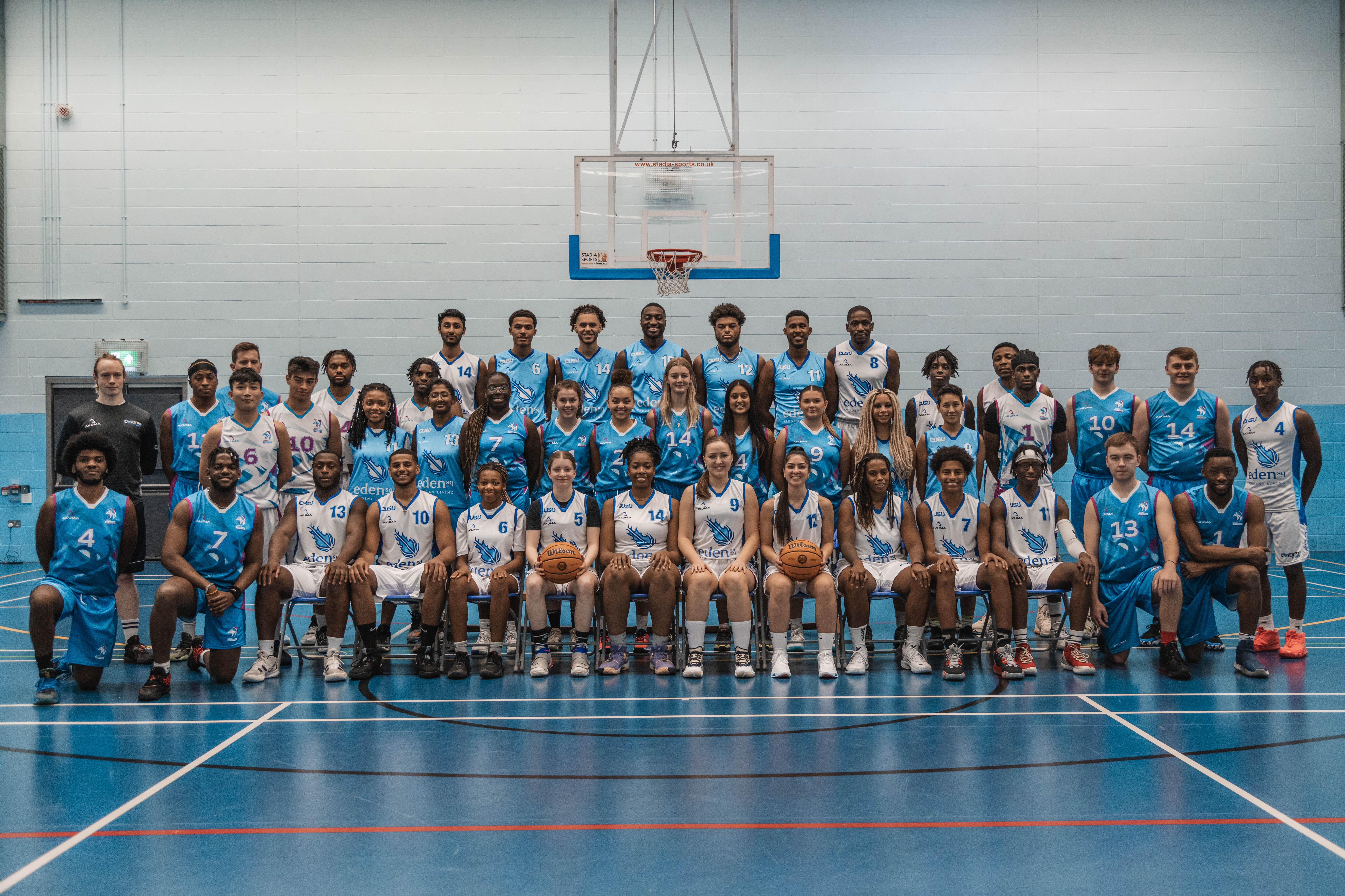 Coventry Flames Men's and Women's Basketball team photo