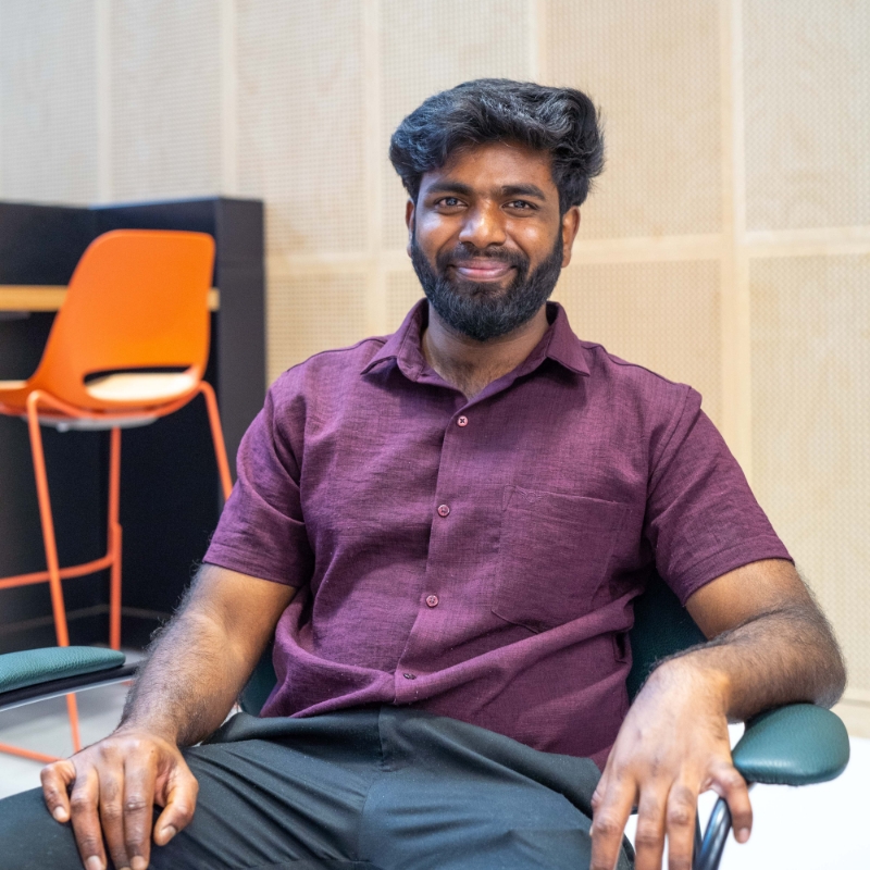 A headshot of your Coventry University London Campus Officer, Sumanth Chowdary Vykuntapu